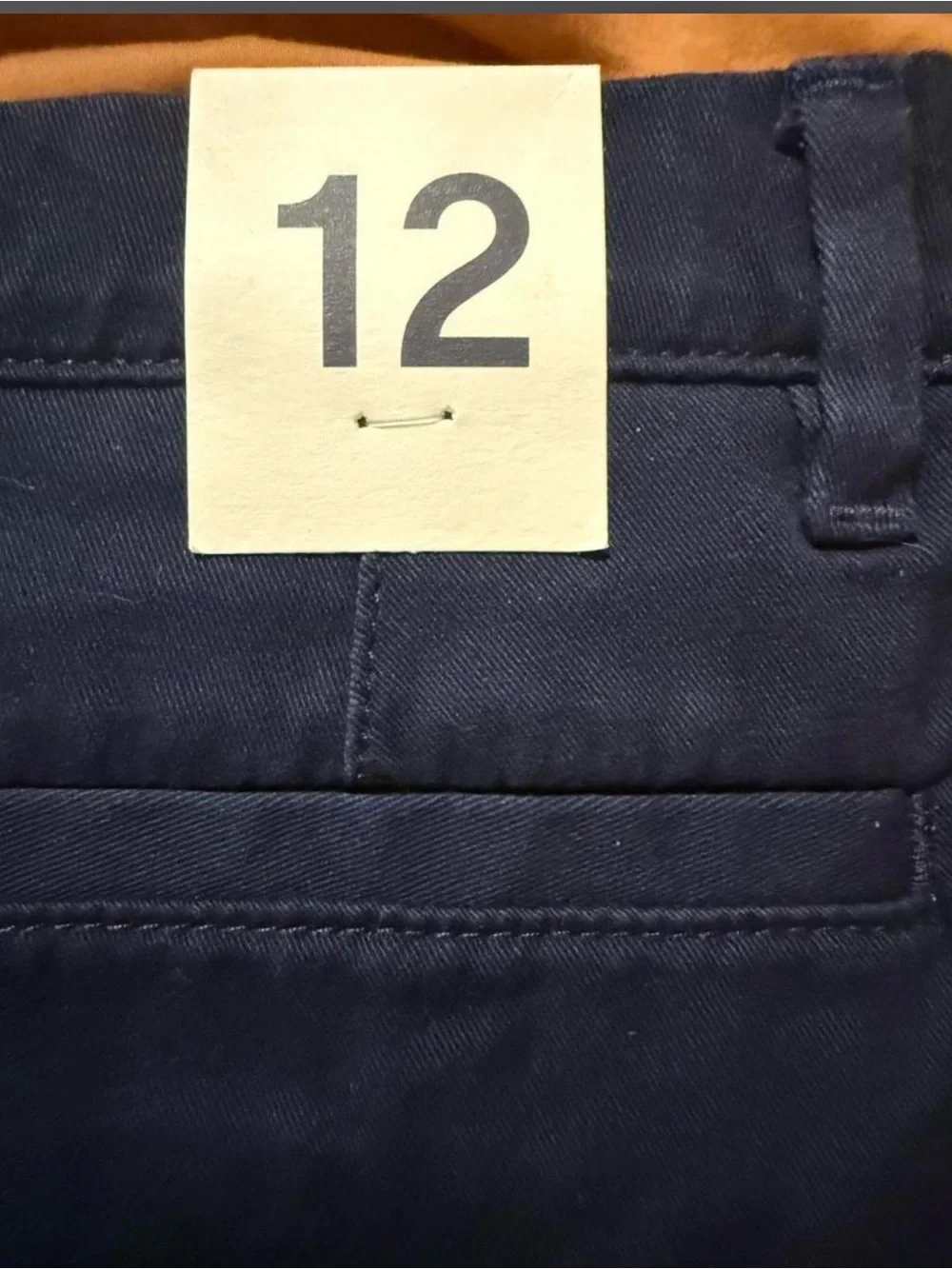 Gap Kids Uniform/ summer Khaki Shorts in navy blue size 12 boys